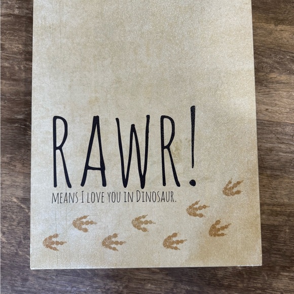 Wall Decor | Rawr Dinosaur Themed Wall Art | Poshmark